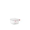 Contenitore per alimenti con coperchio cm 17,5x16,5x10 GN 1/6