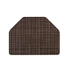 Set 4 tovagliette sagomate antimacchia Jacquard marrone cm 29,5x39,5