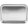 Teglia da forno bassa in acciaio inox cm 40x28x3