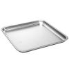 Teglia da forno bassa in acciaio inox cm 36x36x3