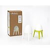 Set 2 porta uovo Rocket bianco e lime