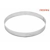 Anello microforato pasta frolla in acciaio inox cm 18