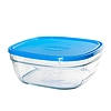 Contenitore quadrato in vetro con coperchio Freshbox cm 23