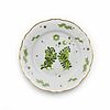 Piatto piano decoro floreale verde Funky Table cm 26,5