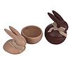 Set 2 contenitori caramelle piccoli coniglietto Dolce Pasqua