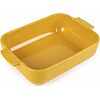 Pirofila rettangolare Appolia giallo zafferano cm 25x16x6