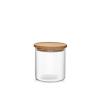 Barattolo in vetro borosilicato con tappo in legno 0,75 litri