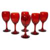 Set 6 calici rossi da vino Optic