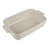 Mini teglia rettangolare Appolia bianco ecrù cm 22x12