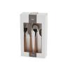 Set 24 posate in acciaio inox lucido con manico in plastica Sylva