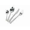 Set 24 posate in acciaio Cut finitura argento lucido