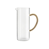 Brocca in vetro borosilicato con manico rivestito in corda 1,2 litri