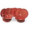 Servizio piatti 18 pz in stoneware Dubai Red