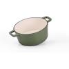 Casseruola in ghisa con coperchio B.Iron Green