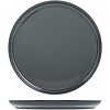 Set 12 piatti frutta in stoneware Stoccolma grigio cm 22