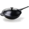 Wok in alluminio pressofuso con coperchio Lirica cm 32