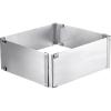 Stampo torta quadrato in acciaio inox dimensione variabile 15,5-28 cm