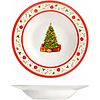 Set 12 piatti fondi in porcellana Classy Xmas cm 21,5