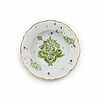Piatto fondo decoro floreale verde Funky Table cm 23