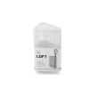 Porta utensili triangolare in ferro bianco Loft cm 12x8x16