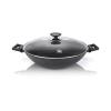 Wok con coperchio in vetro Alu Induction