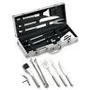 Kit accessori barbecue da 6 pezzi in acciaio inox. Misura: cm. 42