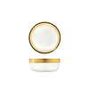 Coppetta in vetro Goldie foglia oro cm 11