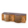 Confezione 2 tazze mug in vetro Loop cc 310