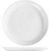 Set 6 piatti piani in vetro opale bianco Pampille cm 25