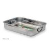 Rostiera alta in acciaio inox cm 30