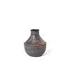 Vaso in alluminio finitura nero Chennai cm 21x23