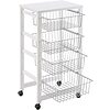 Carrello porta verdura Gingerone bianco