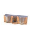 Set 3 bicchieri in vetro Harmony cl 25