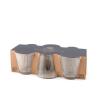 Set 6 bicchieri in vetro Lush cl 25