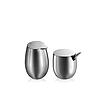 Set lattiera e zuccheriera in acciaio inox Columbia