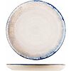Set 12 piatti frutta in stoneware Artisanal blu cm 21