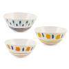 Set 3 ciotole in porcellana Boho cm 20