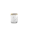 Set 4 bicchierini liquore Timeless bordo dorato cl 6