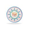 Set 4 piatti pizza in porcellana Handmade cm 31