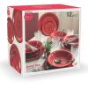 Servizio piatti 12 pz in stoneware Dubai Red