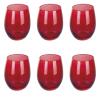 Set 6 bicchieri Luce Sibilla rosso cl 60