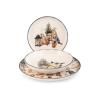 Servizio piatti 18 pezzi in stoneware Country Winter Servizio piatti 18 pezzi in stoneware Country Winter