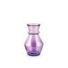 Vaso in vetro riciclato geometrico lilla cm 22