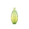Vaso in vetro riciclato cerchi verde cm 39