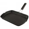 Bistecchiera rettangolare in alluminio con manico pieghevole Light Grill