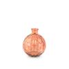 Vaso in vetro riciclato cerchi rosa cm 18