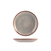 Set 6 piatti frutta in stoneware grigio Reactive cm 20