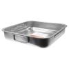 Teglia forno quadrata in acciaio inox