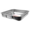 Teglia forno quadrata in acciaio inox