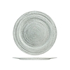 Sotto piatto celebration in vetro glitterato colore silver cm 32